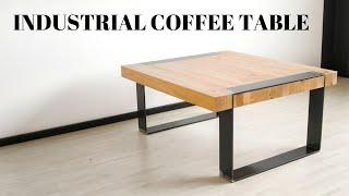 Making an industrial oak and steel coffee table