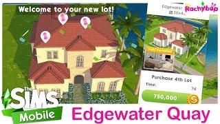 The Sims Mobile NEW Multi Story Premium lot EDGEWATER QUAY