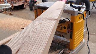 Planing Ash with the Dewalt DW734 Planer