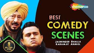 Best Comedy Scenes  Jaswinder Bhalla  Karamjit Anmol  Latest Punjabi Comedy