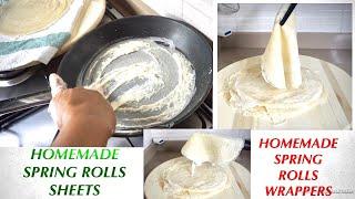 How To Make Spring Roll Sheets At Home HomeMade Spring Roll Wrappers