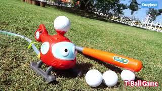 2 in 1 Water Sprinkler Baseball Toy & Water T Ball Set