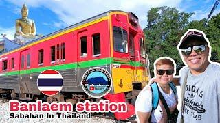 Travel to Wongwian Yai  Mahachai Banlaem by Thailand Maeklong Railway  Sabahan Youtuber Vlog 