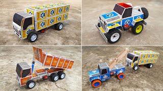 4 Amazing DIY matchbox TOY Vehicles You Can Make at Home  Awesome DIY Ideas  DC motor Projects