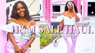 H&M 70% PERCENT OFF SALE HAUL I TRY-ON HAUL  METALLIC FINDS TOPS ACCESSORIES DRESSES & MORE