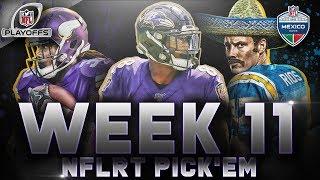 NFL Week 11 Picks & Playoff Predictions  2019 #NFLRT Pickem Challenge