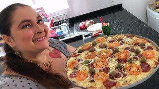 INCRÍVEL COMO ESSA PIZZA DE LIQUIDIFICADOR É FÁCIL DE FAZER