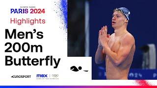 MARVELLOUS MARCHAND   Mens Swimming 200m Butterfly Highlights  #Paris2024