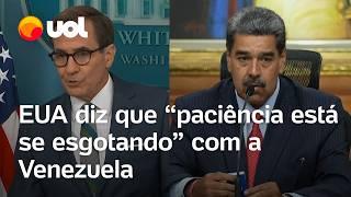 Venezuela Governo dos EUA diz que paciência com Nicolás Maduro está se esgotando após eleições