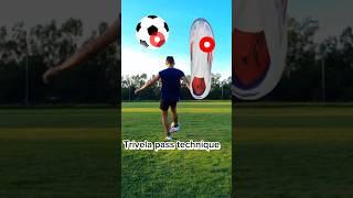 Best foot contact point for trivela passing football with F50 boots #skony7 #football  #trivela