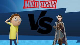 Morty VS Arya Stark - Multiversus Gameplay