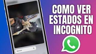 Como Ver Estados de WhatsApp en MODO INCÓGNITO en IPHONE