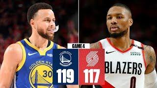 Warriors sweep Trail Blazers behind Steph Currys triple-double  2019 NBA Playoff Highlights