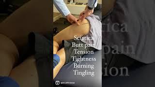 Sciatic Nerve Entrapment at the deep gluteal space posterior hip