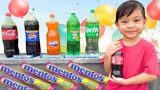 Thí nghiệm khoa học cho bé - Coca Cola vs Mentos  AnAn ToysReview TV 