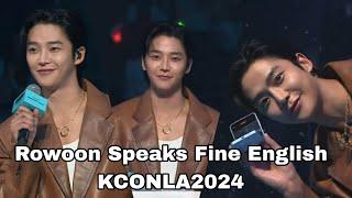 Eargasm Rowoons Fine English Compiled His English is excellent *Proud*  240726 PST #Rowoon