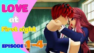  School Love  LOVE AT FIRST SIGHT FULL  Roblox story