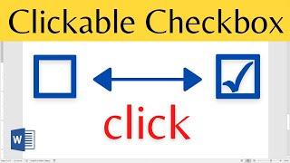 How to create Checklist in Word with clickable checkbox 2021