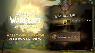 Hallowfall Arathi Renown REWARDS MountsTransmogPetsTitles & More  War Within