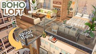Boho Loft Apartment  The Sims 4 Speed Build Apartment Renovation