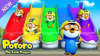 Learn Colors with Slides T-REX Color Slides  Pororo Colors  Pororo the Little Penguin