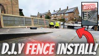 How To Replace a FENCE Using The OLD posts *EASY DIY*