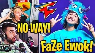 Streamers React To EWOK Joining FaZe Clan First FEMALE in FaZe