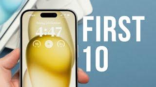 iPhone 15 - First 10 Things To Do Tips & Tricks