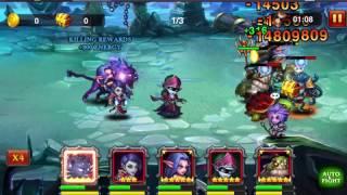 heroes charge level 94  how to get 3 stars on Tidal temple