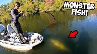 We CAUGHT a POND MONSTER INSANE