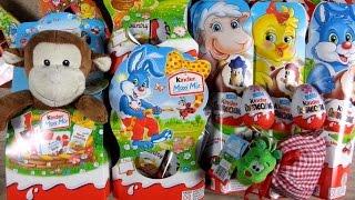 Easter Eggs Kinder Chocolate & Surprise Toy MEGA UNBOXING Ferrero