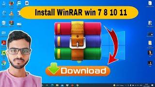 how to Install WinRAR  on windows 10  latest version 2022 HINDI