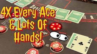 Ultimate Texas Hold em 4X Every Ace And Lots of Hands Too