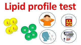 Lipid profile test and cholesterol levels