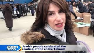 Jewish people celebrated the reading of the entire Talmud