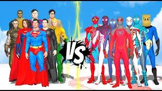 Team Superman VS Team Spiderman - EPIC BATTLE