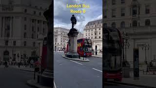 London double decker bus route 8 around cornhill central London #bus #londonbus #london #uk