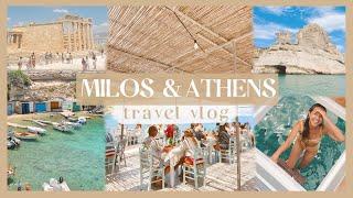 MILOS & ATHENS GREECE VLOG  exploring Plaka Kleftiko Sarakiniko the Acropolis & more