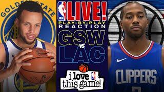 LIVE WARRIORS vs CLIPPERS NBA Full Game Play-By-Play Reaction │ NBA Pre-Season │ October 6 2024