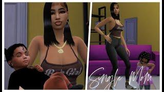 Single Mom & 2 Daughters The Ramos - Sims 4 CAS + CC Folder & Family Download