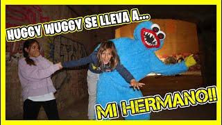  HUGGY WUGGY DE POPPY PLAYTIME Se LLEVA a Mi HERMANO Veo Su CARA ¡Nos PERSIGUE #hifamilyteam