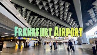 4K Frankfurt Airport Terminal 1 Departures  Germany  Walking Tour with Captions 