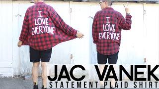 DIY Jac Vanek  Statement Plaid Shirt #ootd