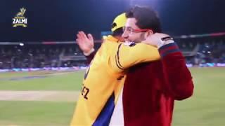 Winning Moments Peshawar Zalmi vs Karachi Kings #HBLPSL3