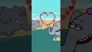 When Elephants Kiss It’s Always Hit and Miss – Hooray Kids Songs #hooraykidssongs #elephant #shorts
