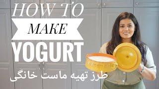 How to Make Yogurt at Home Just With 2 Ingredients  طرز تهیه ماست خانگی