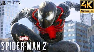 Marvels Spider-Man 2 PS5 - Symbiote Suit Free Roam Gameplay 4K 60FPS