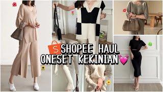 SHOPEE HAUL ONE SET KEKINIAN  SERBA MONOCHROME WAJIB COBAA