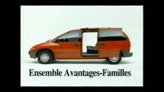 publicité Dodge Caravan Plymouth Voyager Chrysler 1997