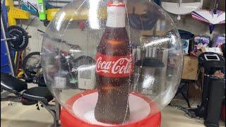 REVIEW 1000 Subscriber Special RARE Coca-Cola Snowing Snow-globe Inflatable